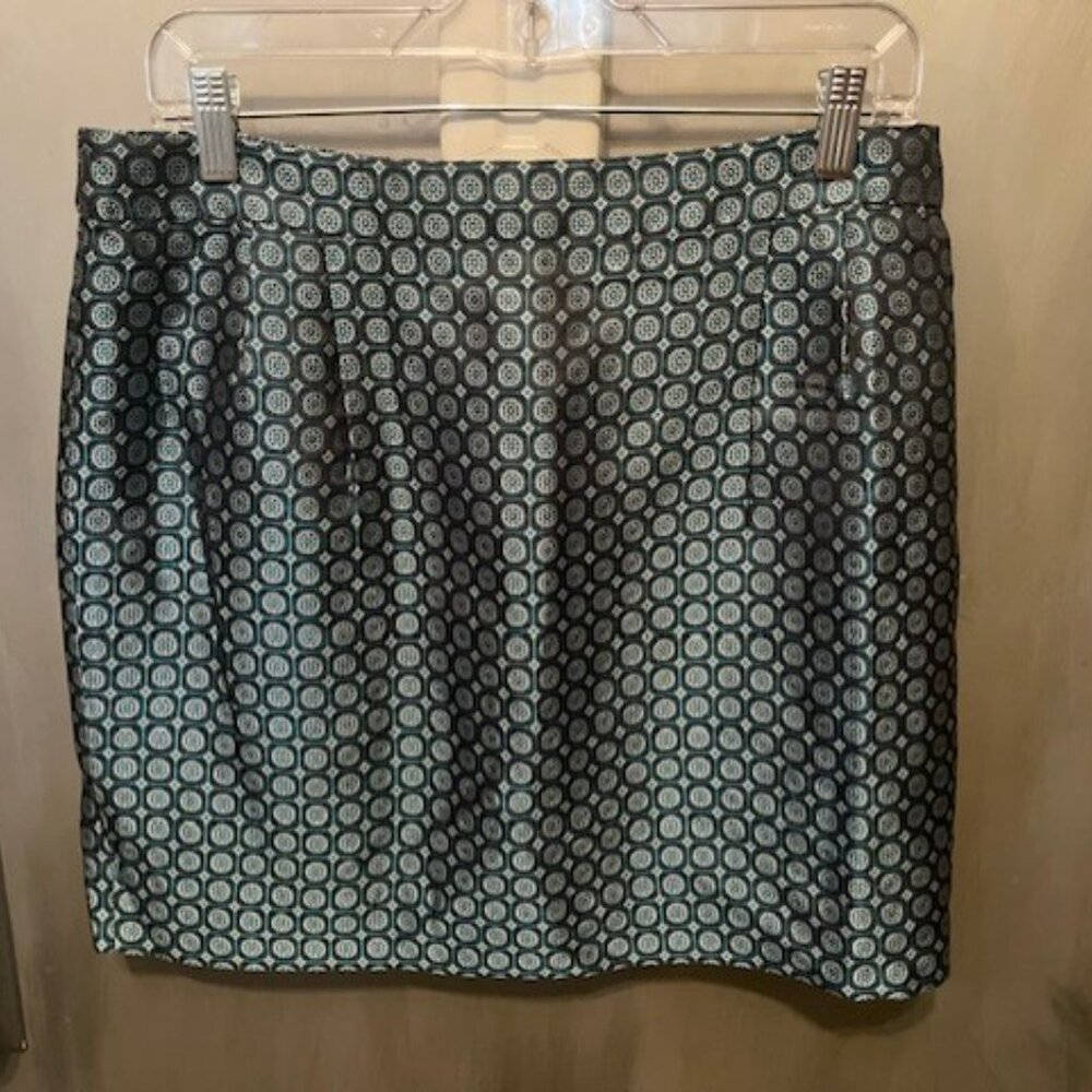 J. Crew Collection retro jade foulard silk mini skirt - Picture 13 of 16